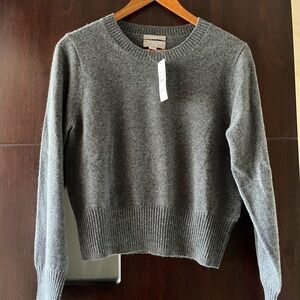New with tags J Crew Cashmere shrunken crewneck sweater